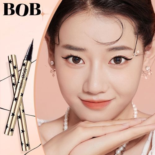BOB อายไลเนอร์+มาสคร่า กันน้ำ กันเหงื่อ ติดทนนาน No.043161- NO.043159 แปรงหวีช่วยให้คุณได้อย่างแม่นยำเสื้อขนตา