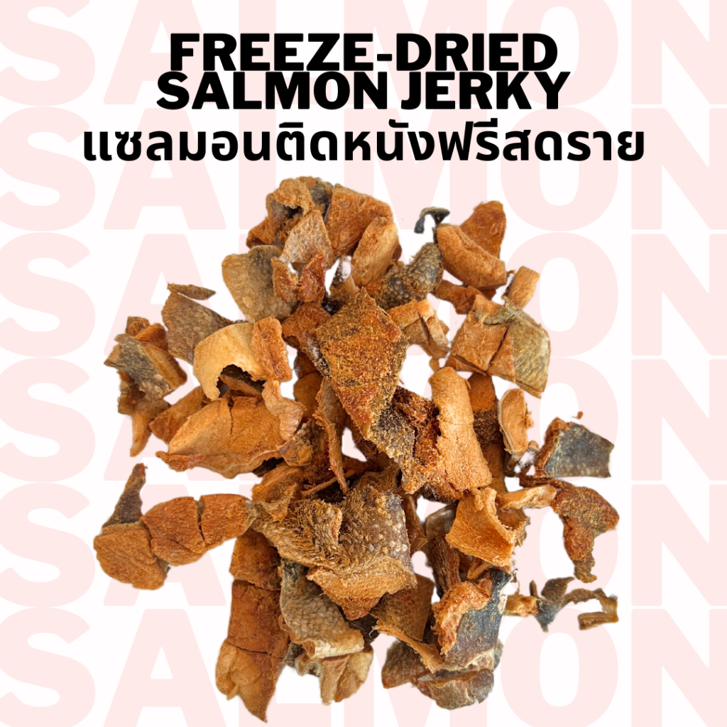เนื้อปลาแซลมอนฟรีซดราย Bella's Bites Freeze Dried Salmon Jerky