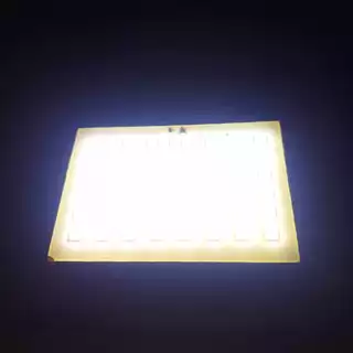 หลอดไฟ LED DIY 3.7v - 4.2v สีขาว 6000k โซล่าเซลล์ กันน้ำ LED 48 หลอด 5W