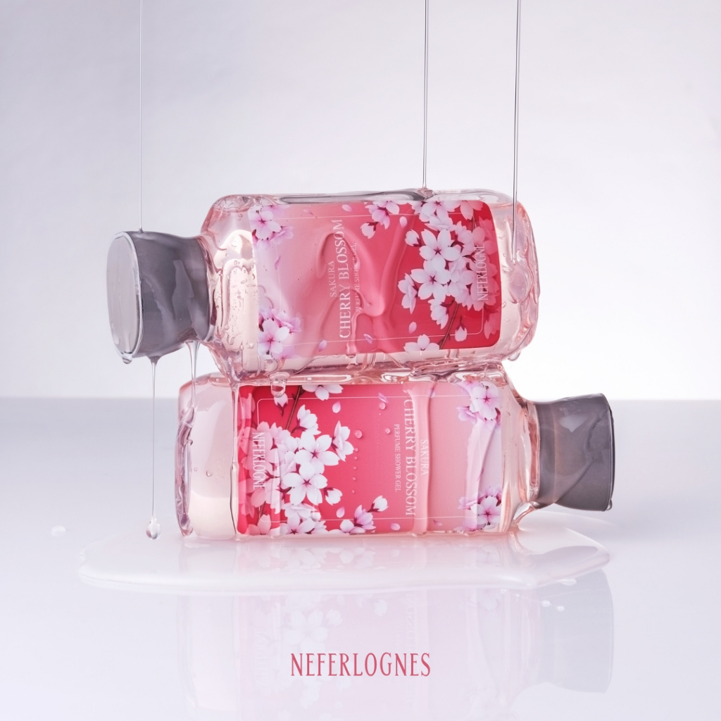 Perfume Shower Gel Sakura Cherry Blossom (300ml) - Neferlogne