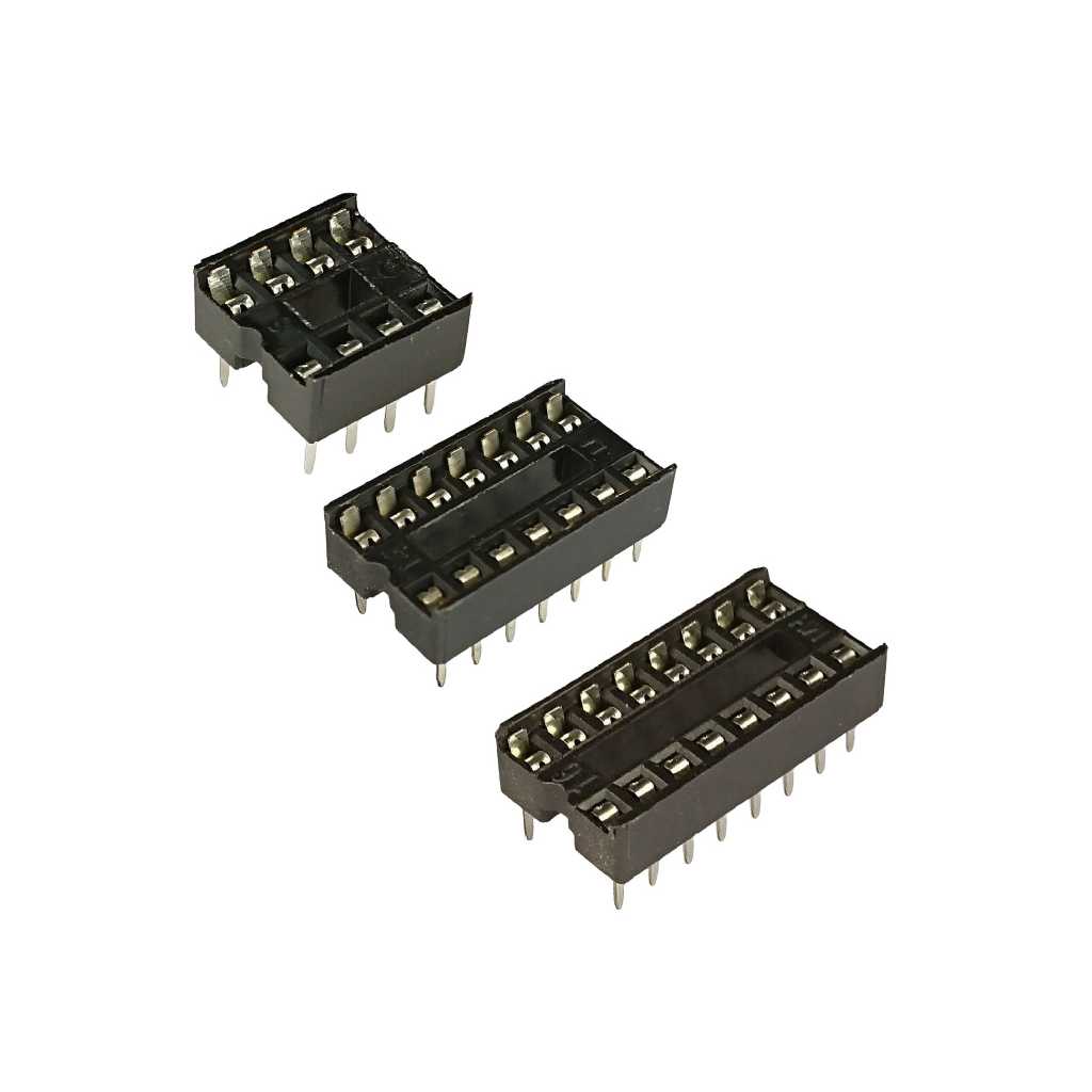 Socket IC ซ็อกเก็ตไอซี 8 14 และ 16 ขา (ราคาต่อ 1 ชิ้น)