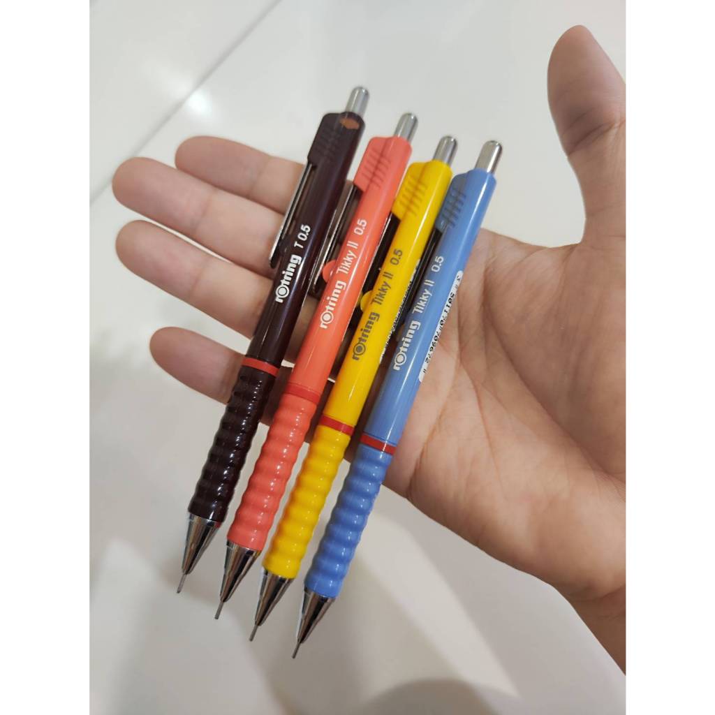 [เซ็ต 4 สี จำนวน 4 ด้าม] ดินสอกด Rotring Tikky 2 / Tikky ll รุ่นเก่า ขนาด 0.5