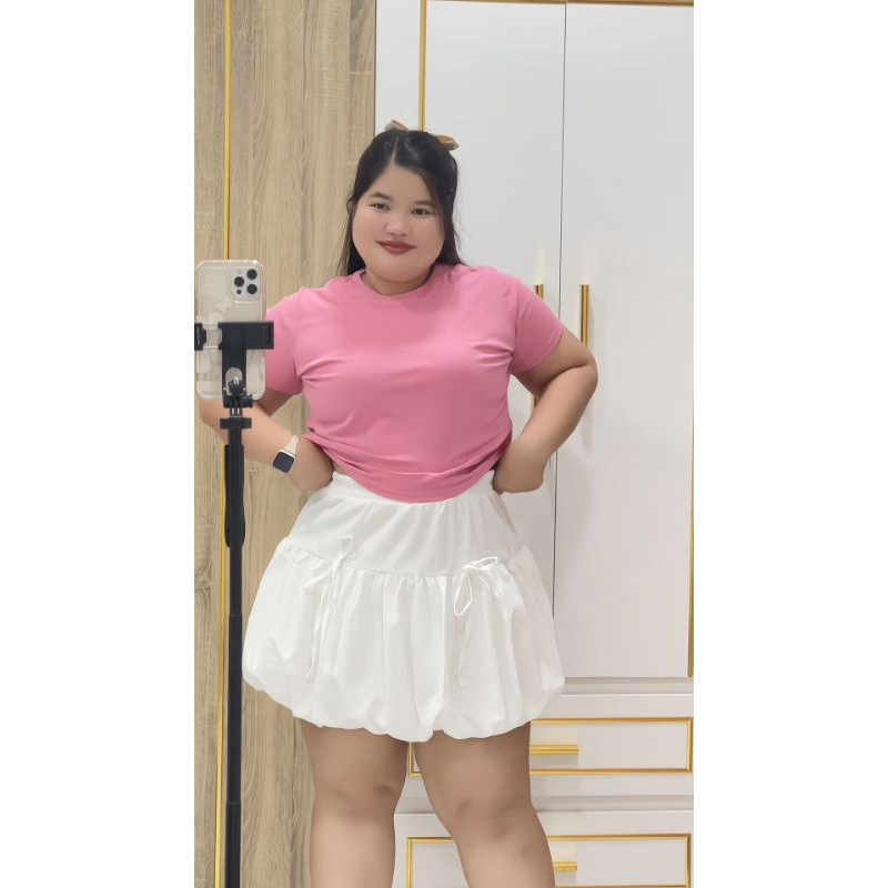 กระโปรงบอลลูน ผ้าครัช เอว 32-44" นิ้ว