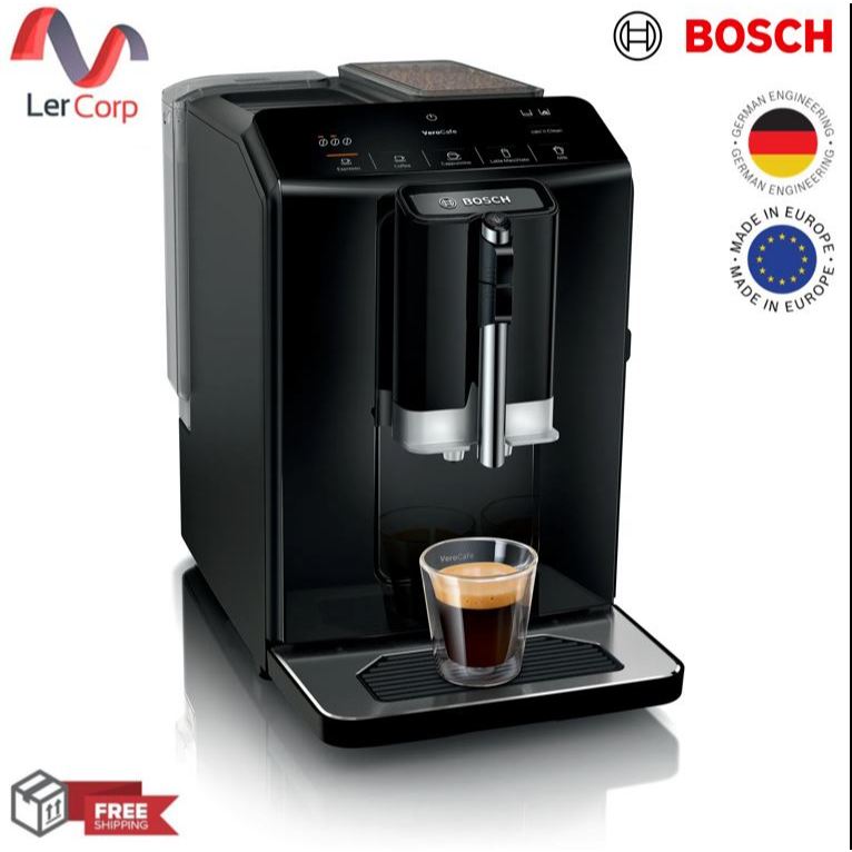 เครื่องชงกาแฟอัตโนมัติ Bosch VeroCafe Series 2 สีดำ Piano Black รุ่น TIE20119
