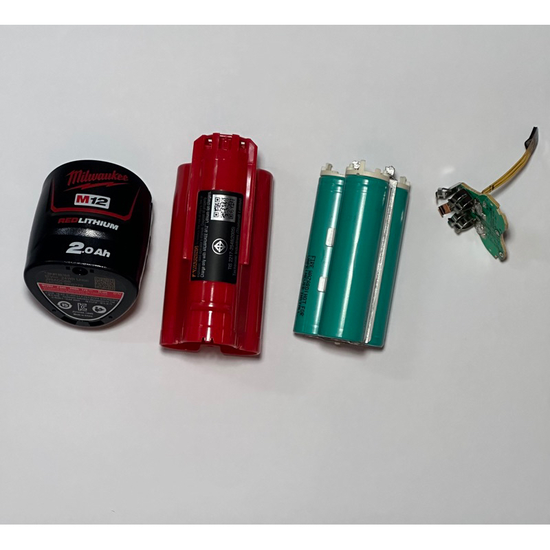 อะไหล่แบตเตอรี่ Milwaukee M12B2 2.0Ah แกะจากของแท้