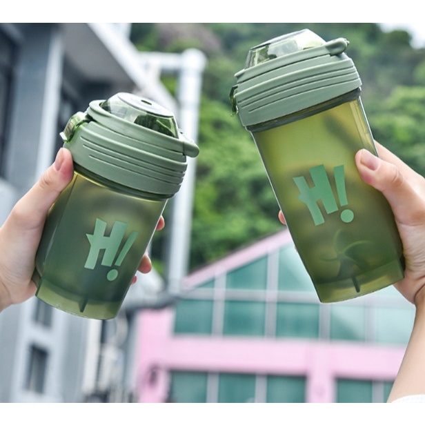 Premium Protein Shaker แก้วเวย์ กระบอกเวย์ กระเชค แก้วเชค เชคเกอร์ ผสมเวย์ 350-650 ml. 3-in-1 BPA-Free & DEHP-Free