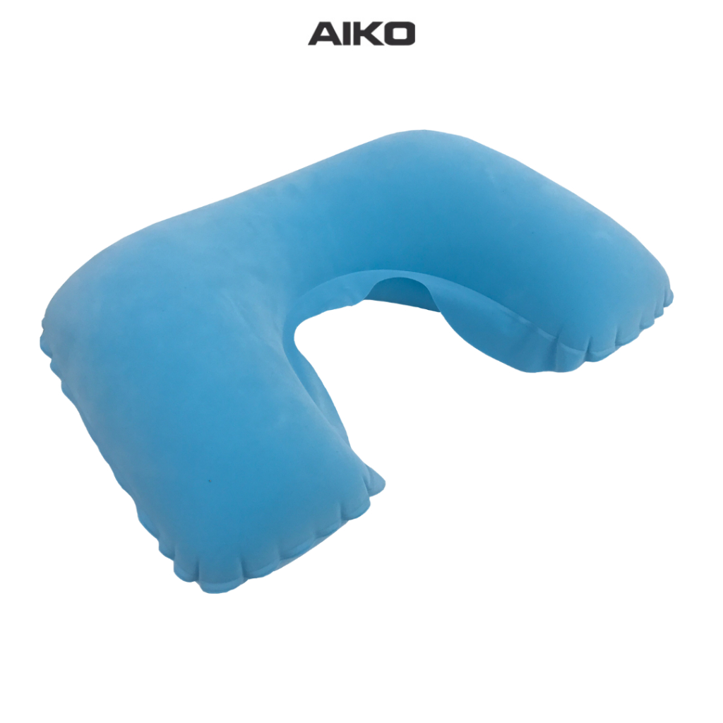 AIKO 204-024A หมอนรองคอเป่าลม กำมะหยี่ Travel air pillow