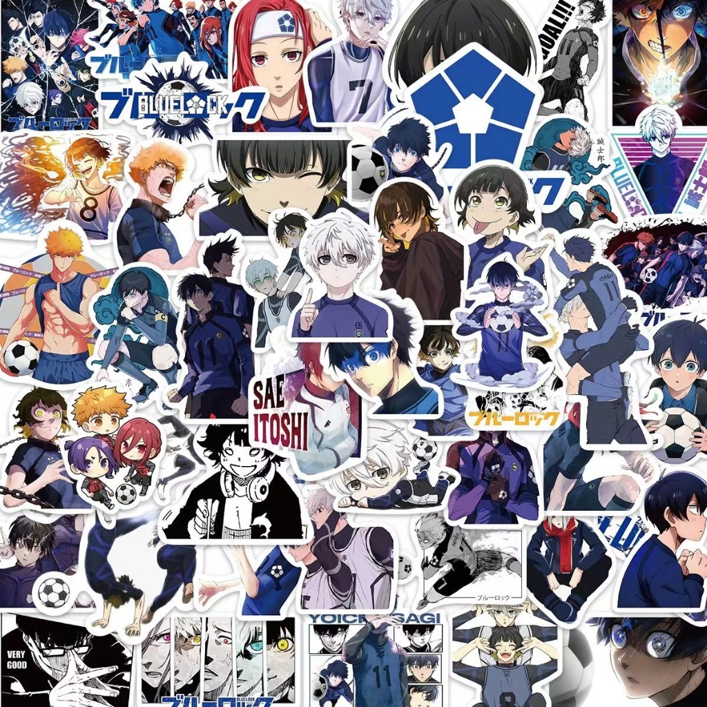 1 แพ็ก 50 ชิ้น การ์ตูน BLUE LOCK สติ๊กเกอร์ ใช้ตกแต่งกระเป๋าเดินทาง เคสไอแพด แก้วน้ำ เคสโทรศัพท์ แล็ปท็อป กีตาร์