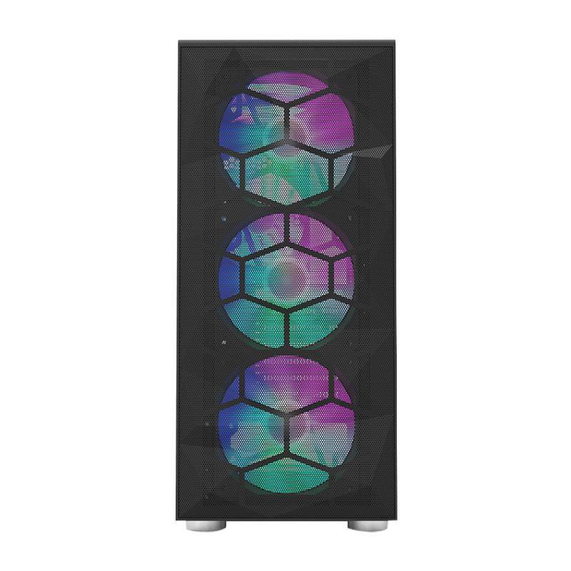 CASE MONTECH X3 MESH RGB BLACK