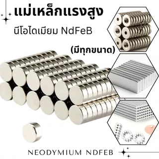 P214 แม่เหล็กแรงสูง (มีทุกขนาด) เหล็กดูด แม่เหล็กแรงสูง (มีทุกขนาด) เหล็ก แม่เหล็ก กลมแบน DIY Magnet แม็กเน็ต งานช่าง นี