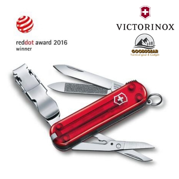 กรรไกรตัดเล็บ Victorinox Nail Clip 580 Multi-Tool 0.6463.T Red Translucent แดงใส