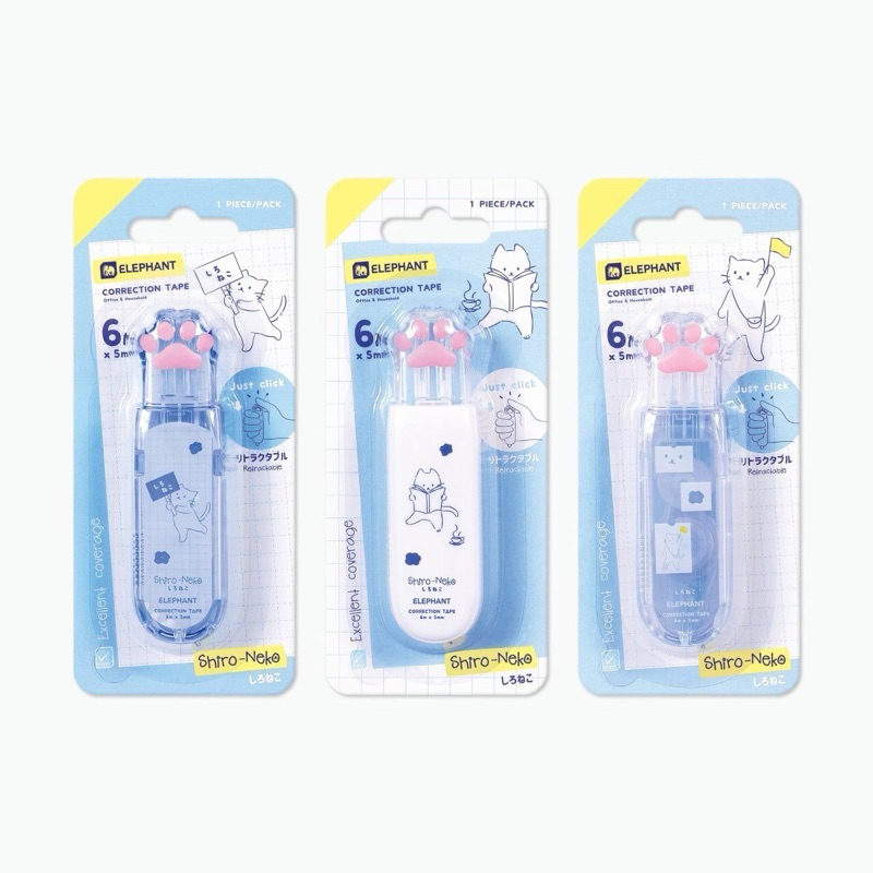 เทปลบคำผิด ตรา Elephant รุ่น Shiro-Neko