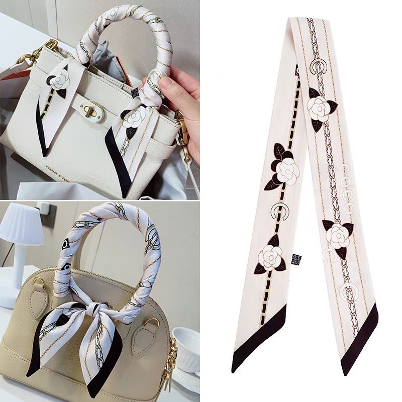พร้อมส่ง​ ผ้าพันหูกระเป๋า​ ผ้าผูกผม​ งานดี ลายแบรนด์​ สินค้าพร้อมส่ง
