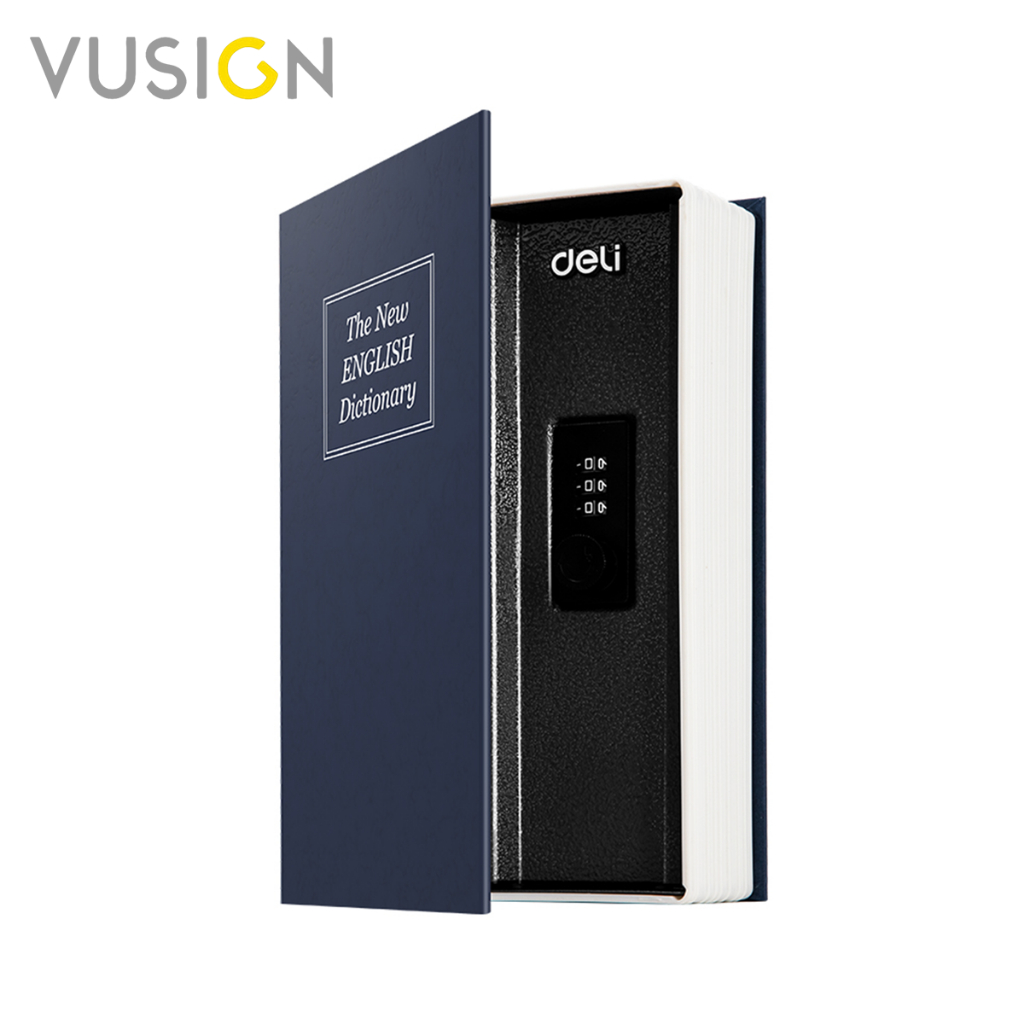 Vusign เซฟสมุด เซฟหนังสือ ตู้เซฟหนังสือ สำหรับเก็บเงิน เครื่องประดับ แนบเนียน ซ่อนได้เนียน ไม่สะดุดตาโจร Book Safe