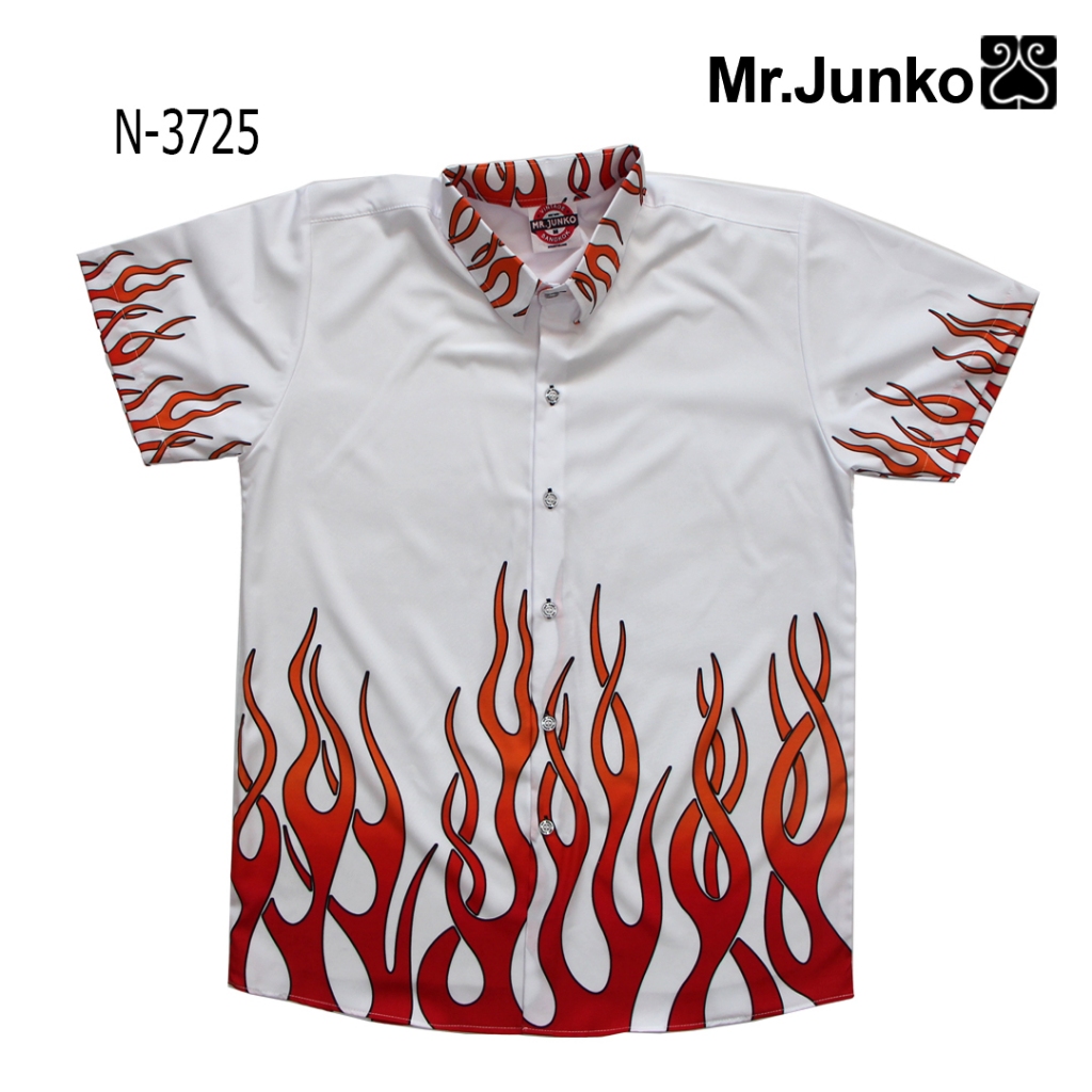 ส่งฟรี เสื้อเชิ้ต งานต่อลาย Mr-Junko ผ้านิ่มใส่สบายไม่ร้อน N-3725
