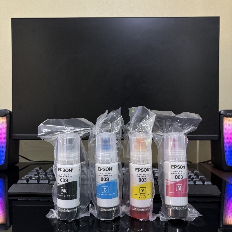 หมึกเติมของแท้ เอปสัน EPSON 003 Ink จัดส่งที่รวดเร็ว เหมาะสำหรับ L1110/L3110/L3210/L3216/L3150/L3250/L5190
