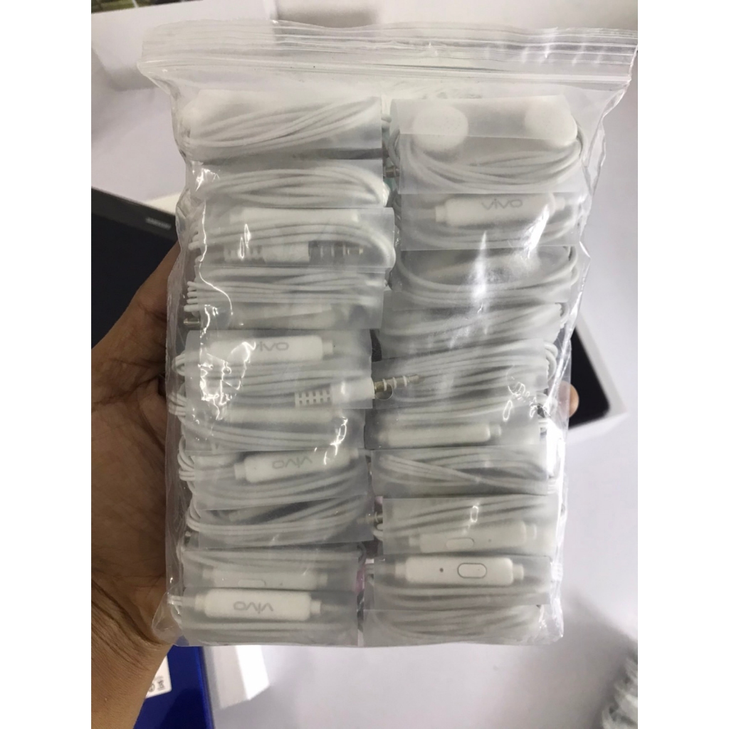 หูฟัง สายสมอลทอร์ค ViVo 1 ถุง 20 ชิ้น พร้อมส่งค่ะ.