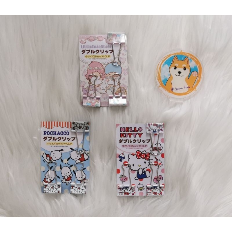คลิปหนีบกระดาษ Sanrio ของแท้นำเข้าจากญี่ปุ่น