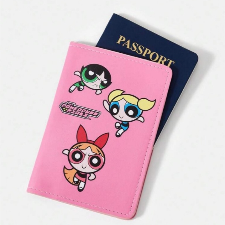 (พร้อมส่ง ) The Powerpuff Girls Passport Holder Bag กระเป๋าใส่พาสปอร์ต