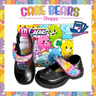 รองเท้านักเรียน แคร์แบร์ CARE BEAR มีไฟ!!! รองเท้าอนุบาล แบบเทปและตัวล็อค รองเท้าวอมขาว