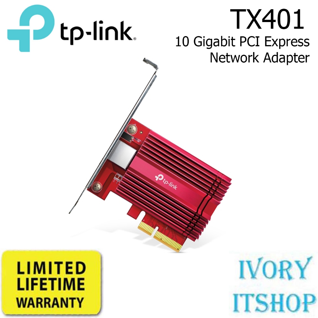 TP Link TX401 การ์ดแลน 10 Gigabit PCI Express Network Adapter