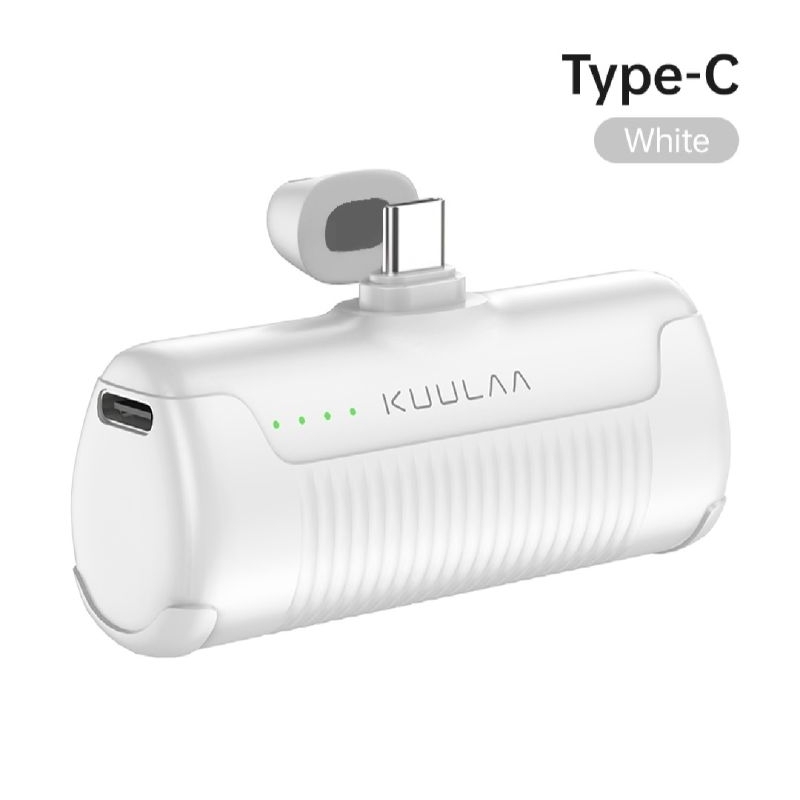 KUULAA พาวเวอร์แบงค์ขนาดเล็ก Power Bank 4500mAh พาวเวอร์แบงค์ Mini แบตสำรอง Apple iPhone Lightning แ