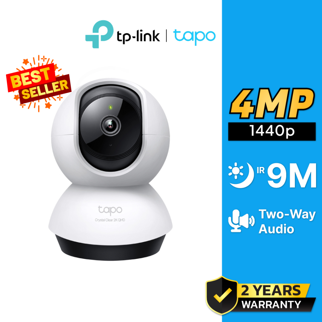 TP-LINK|TAPO กล้องวงจรปิด WIFI 4 ล้านพิกเซล รุ่น Tapo C220 (เลือกหน่วยความจำได้)