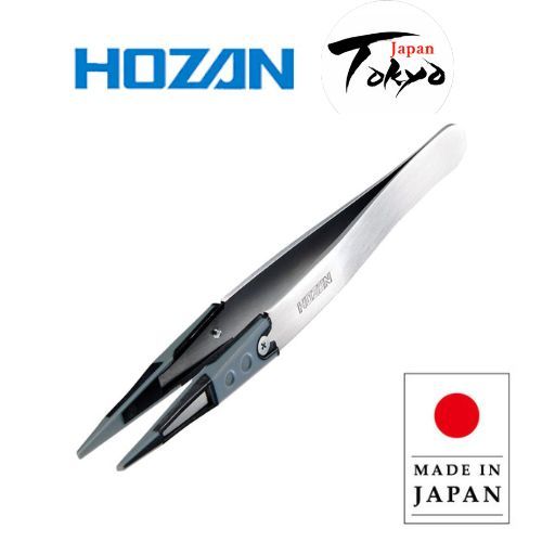 HOZAN tweezers antistatic and antiskid soft rubber tweezers P-640-J anti scratch tweezers Optical le