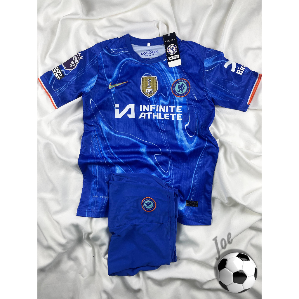 [New Season] ชุดบอล CHE (Blue) เสื้อบอลและกางเกงบอลผู้ชาย ปี 2024-2025 ใหม่ล่าสุด