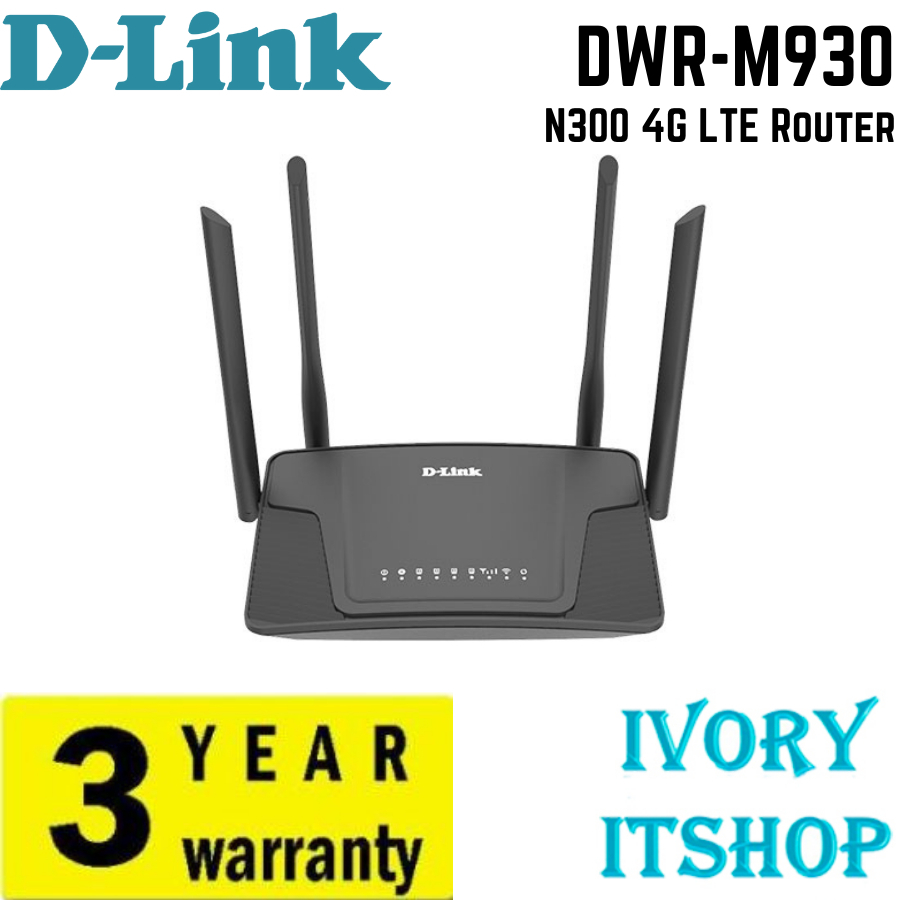 เราเตอร์ใส่ซิม DWR-M930 D-LINK N300 4G LTE Router WiFi