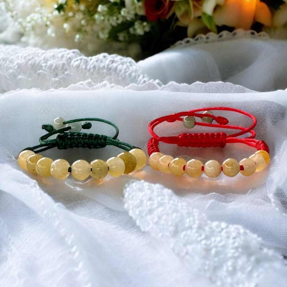 ด้ายเขียว ด้ายแดง ด้ายถักเชือก ลูกปัดหยก 8 มิล 9 เม็ด ปรับไซส์ได้ ตามขนาดข้อมือ ด้ายมงคล งานแฮนด์เมด - รูปที่ 6