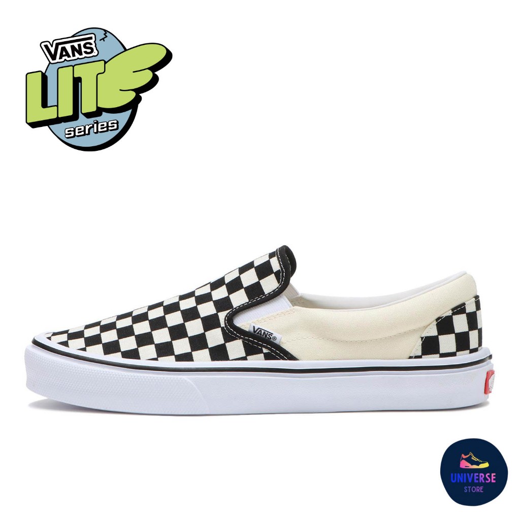 [ของแท้ ส่งไว PRE-ORDER] VANS SLIP-ON LITE - V98 LITE [BLK/WHT CHK]