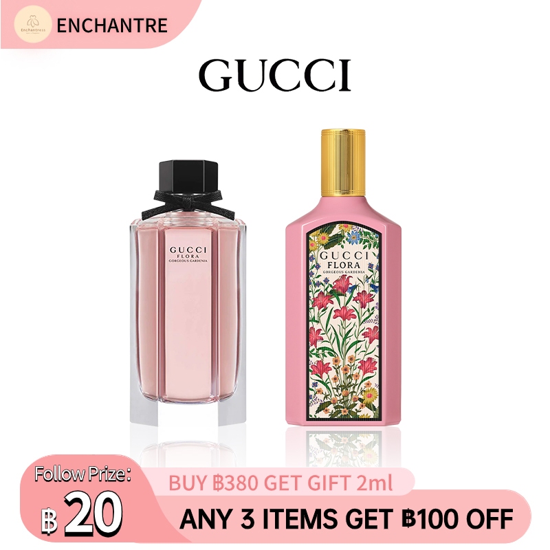 【สินค้าพร้อมส่ง】ของแท้100% Gucci Flora Gorgeous Gardenia EDP & Flora by Gucci Gorgeous Gardenia EDT 2ml/5ml/10ml
