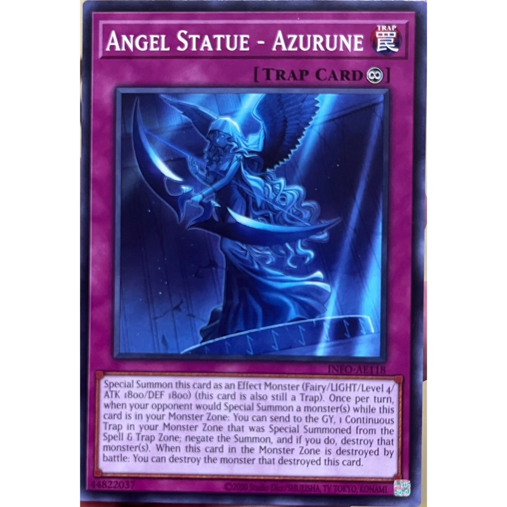 Yugioh Asia-Eng [INFO-AE118] Angel Statue - Azurune (Common) การ์ดยูกิแท้ถูกลิขสิทธิ์