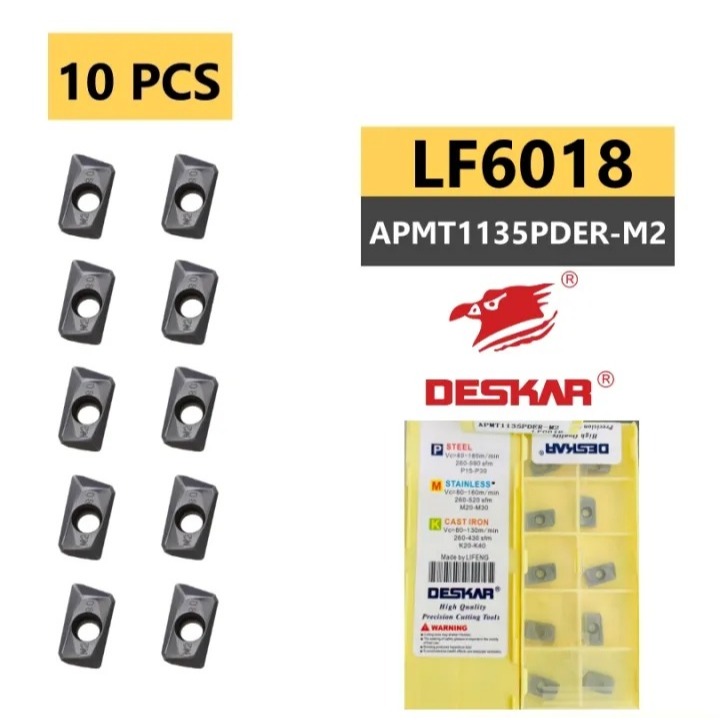 เม็ดมีด เม็ดปาด INSERTS A11 APMT1135 LF6018, YBG205, KF5900 กัดงานสแตนเลส