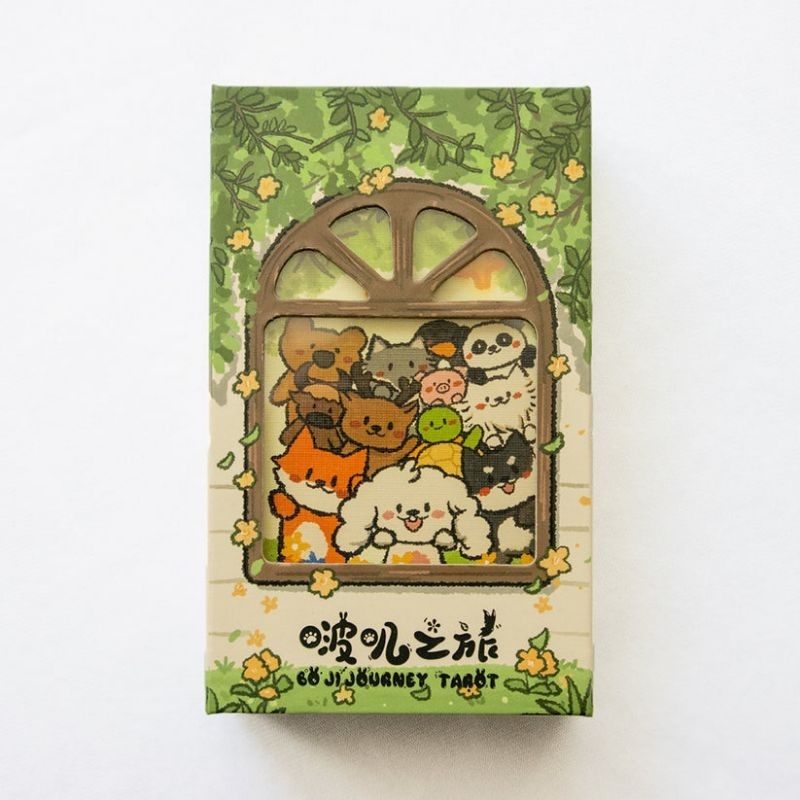 Boji Journey Tarot Collector Edition ไพ่ยิปซีแท้ขอบทองธีมสัตว์น่ารัก ไพ่ทาโร่ต์ ไพ่ออราเคิล Tarot de