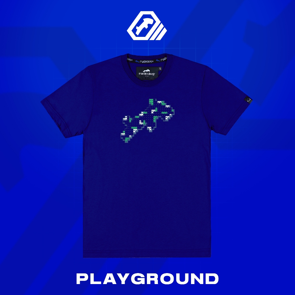 เสื้อยืด แบรนด์ RUDEDOG นุ่มตัวท็อป รุ่น PLAYGROUND