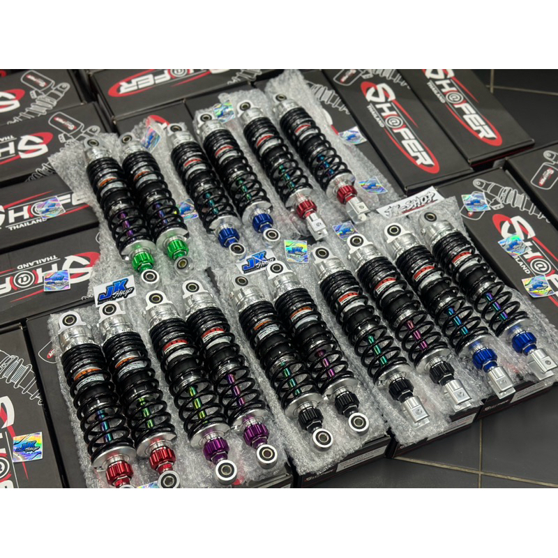 โช๊คShaferแท้300-320มิลแกนรุ้งไทเทเนี่ยม