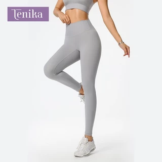 TENIKA กางเกงโยคะ เหมาะกับการเล่นโยคะ ออกกําลังกาย สําหรับสตรี เอวสูง ไร้รอย เนื้อผ้ายืดหยุ่น