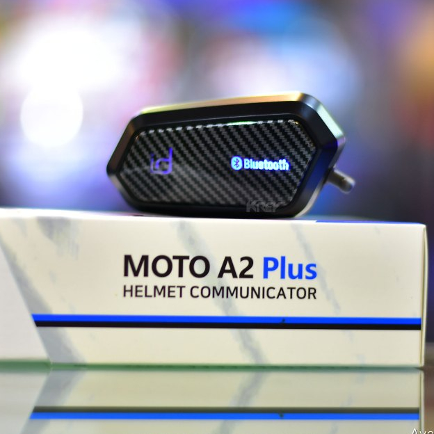 บูลทูธติดหมวก id221 MOTO A2 Plus : Carbon