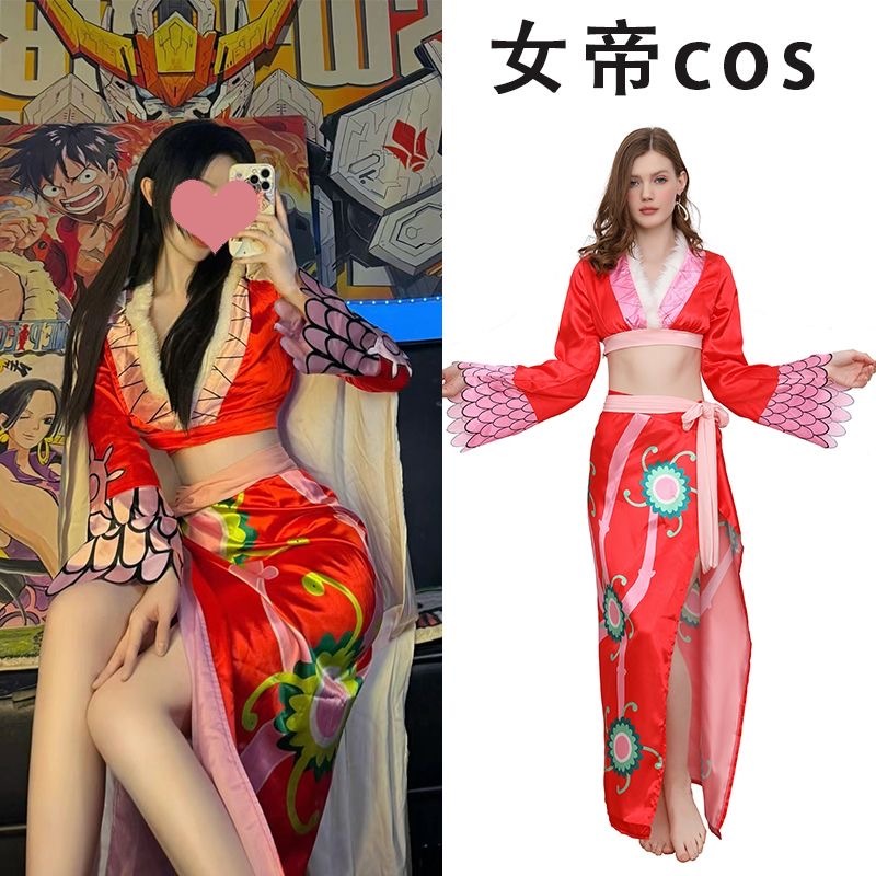 ชุดคอสเพลย์ การ์ตูนวันพีช Boa Hancock Emperor Cheongsam เหมาะกับปาร์ตี้ฮาโลวีน สําหรับผู้หญิง下🎀