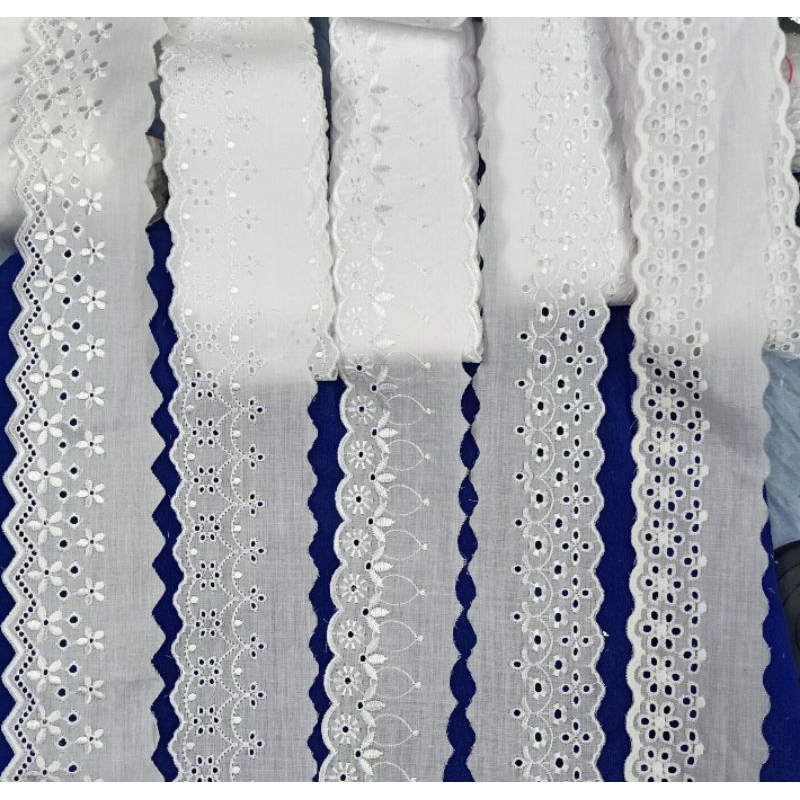 ลูกไม้คอตตอน3นิ้ว🍄สวยมากค่ะ(หลา)