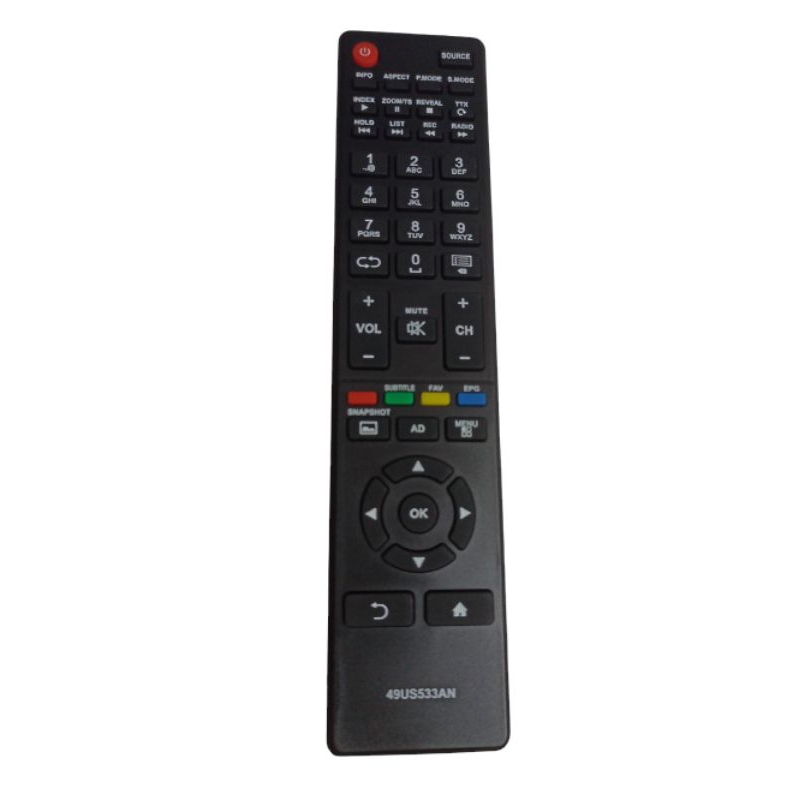 Remote TV Aconatic รุ่น 49US533AN ใช้งานง่ายแค่ใส่ถ่านก็สามารถใช้งานได้เลยฟังก์ชั่นครบ