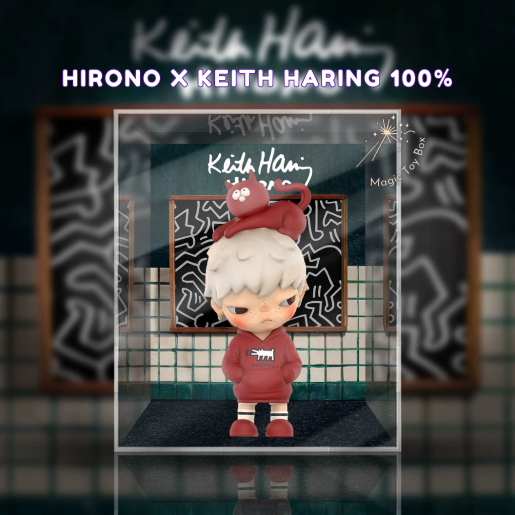 [E-tax E-Receipt] พร้อมส่ง 200% (ประกอบแล้ว) กล่องอะคริลิค กล่องใส่โมเดล Hirono x Keith Haring พร้อมฉาก