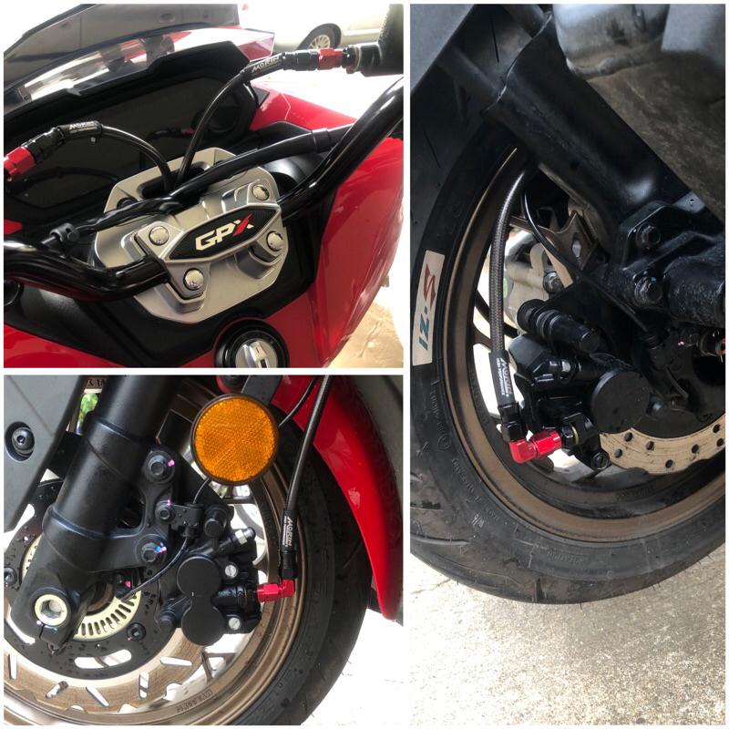 สายเบรคถัก Morinracing ตรงรุ่น Gpx DZ3 แบบทั้งคันครบชุด