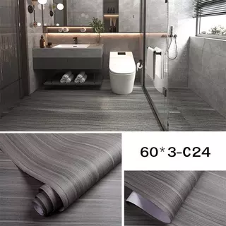 สติ๊กเกอร์ติดพื้นลายไม้ ขนาดกว้าง60cm*3เมตร กันน้ำกันลื่น ทนทาน ติดง่ายมีกาวในตัว