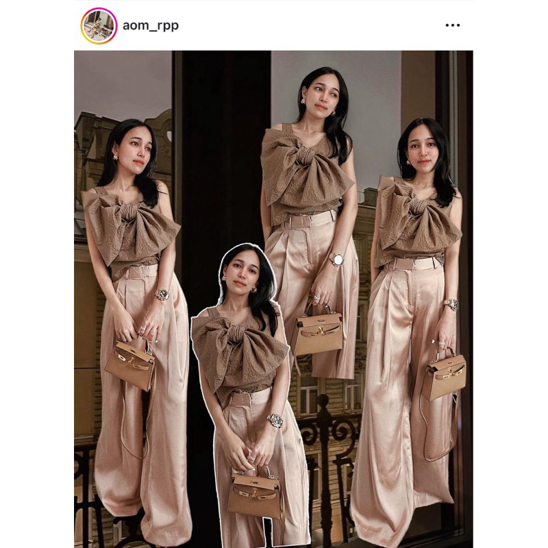 (มีโค้ดลด 30%)aom_rpp เสื้อแขนกุดดีเทลโบว์