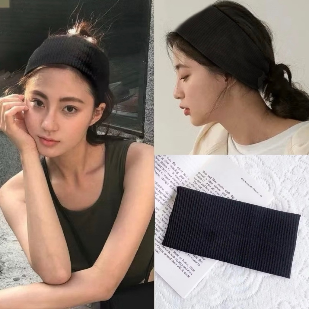 ผ้าคาดผมไหมพรม คาดผมแฟชั่น สีพื้น พร้อมส่งจากไทย
