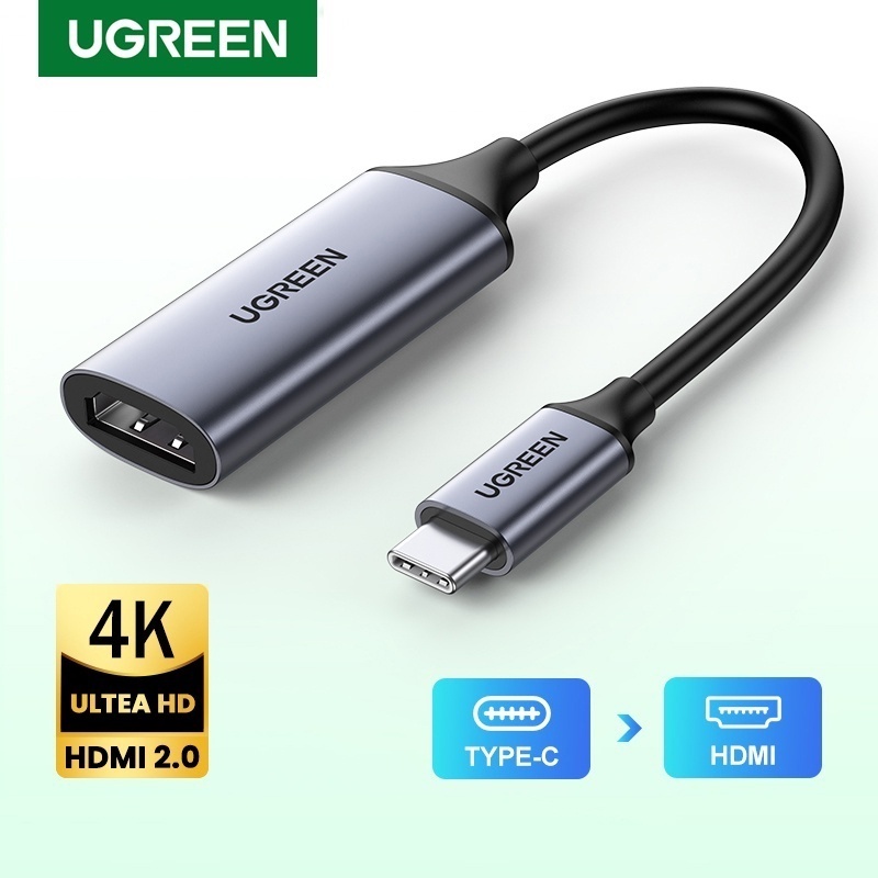 พร้อมส่ง UGREEN USB Type-C to HDMI Adapter 4K60Hz Thunderbolt 3 Aluminum Case (70444)