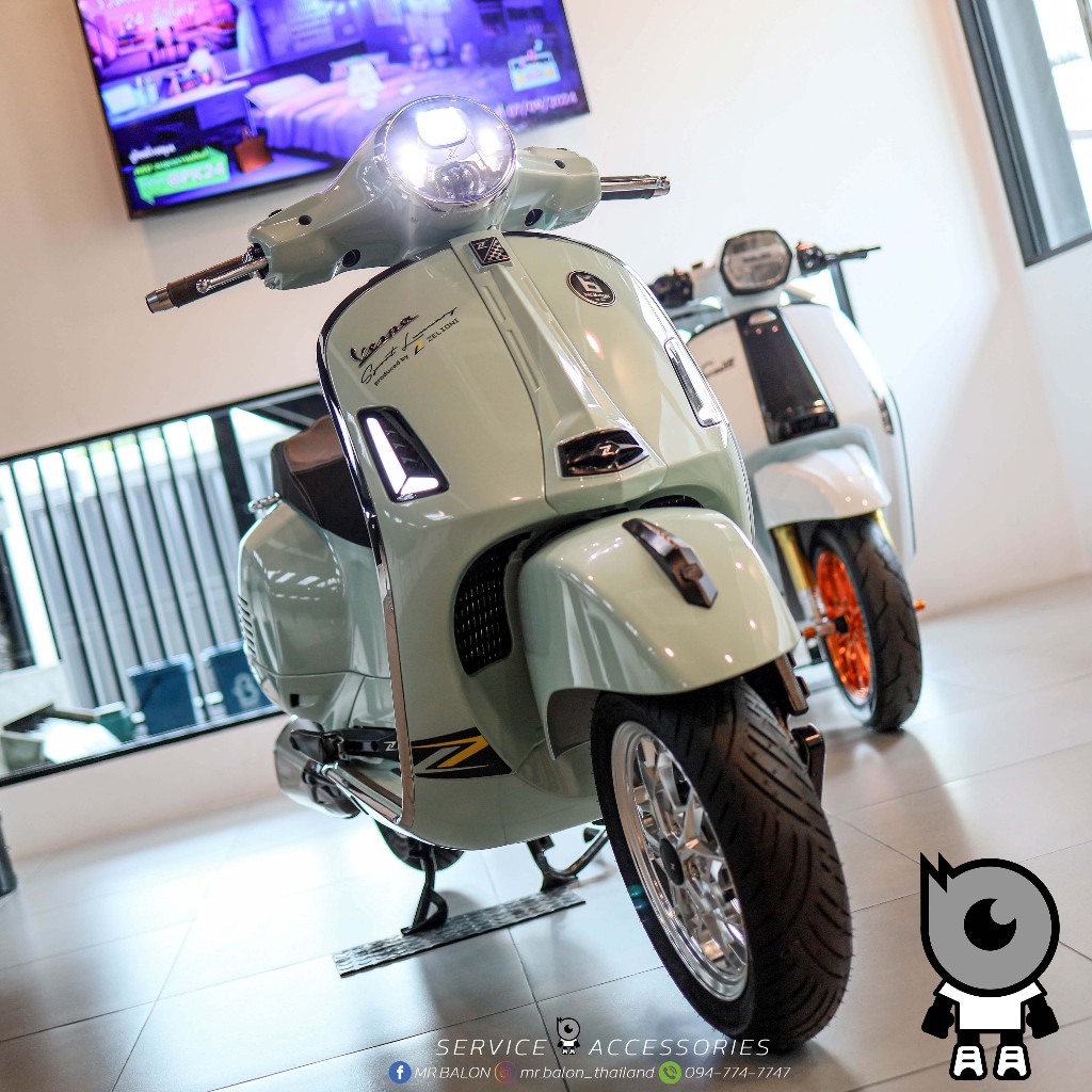 Zelioni ชุดไฟเลี้ยวแต่ง ของแท้ ตรงรุ่น New Vespa GTS , GTV 2023